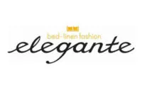 Logo „elegante“ für Bettwäsche und Fashion in schwarzer Schreibschrift